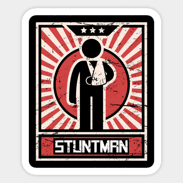 Stuntman Fractured Broken Hand Get Well Gift Sticker by MeatMan